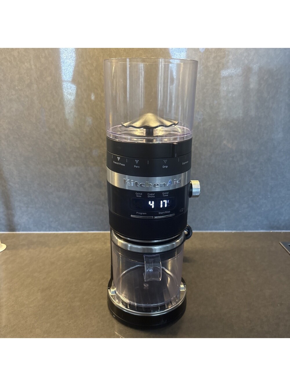 KitchenAid Burr Coffee Grinder Black (KCG8433OB) Tested Missing Lid